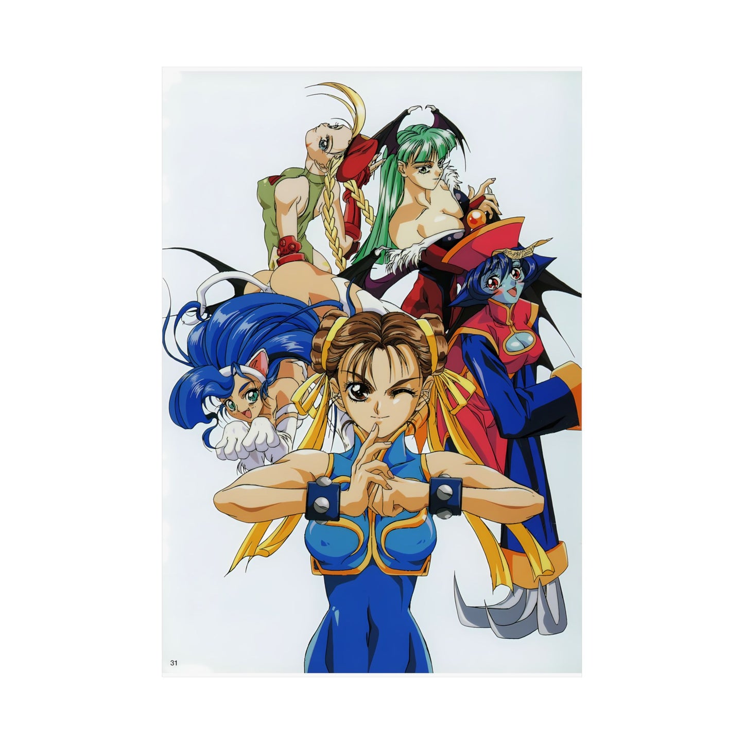 Street Fighter X Darkstalkers Matte Poster