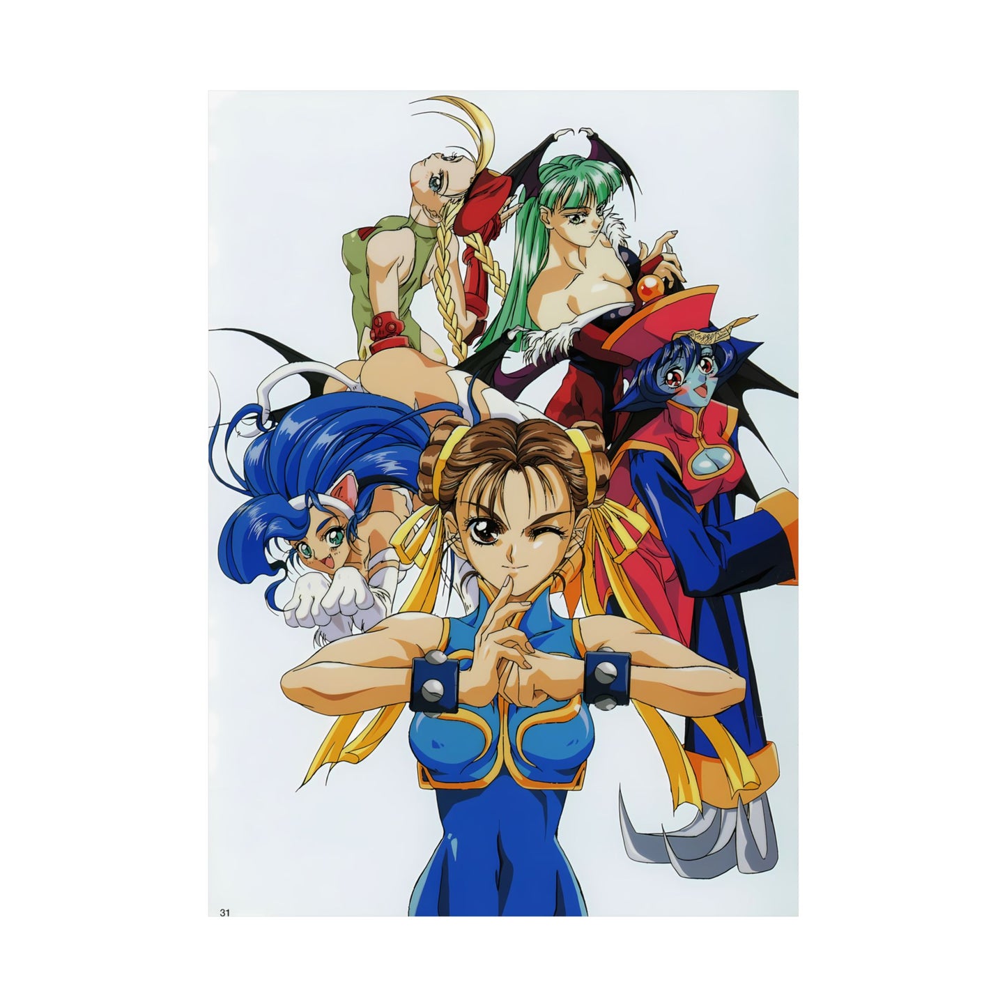 Street Fighter X Darkstalkers Matte Poster