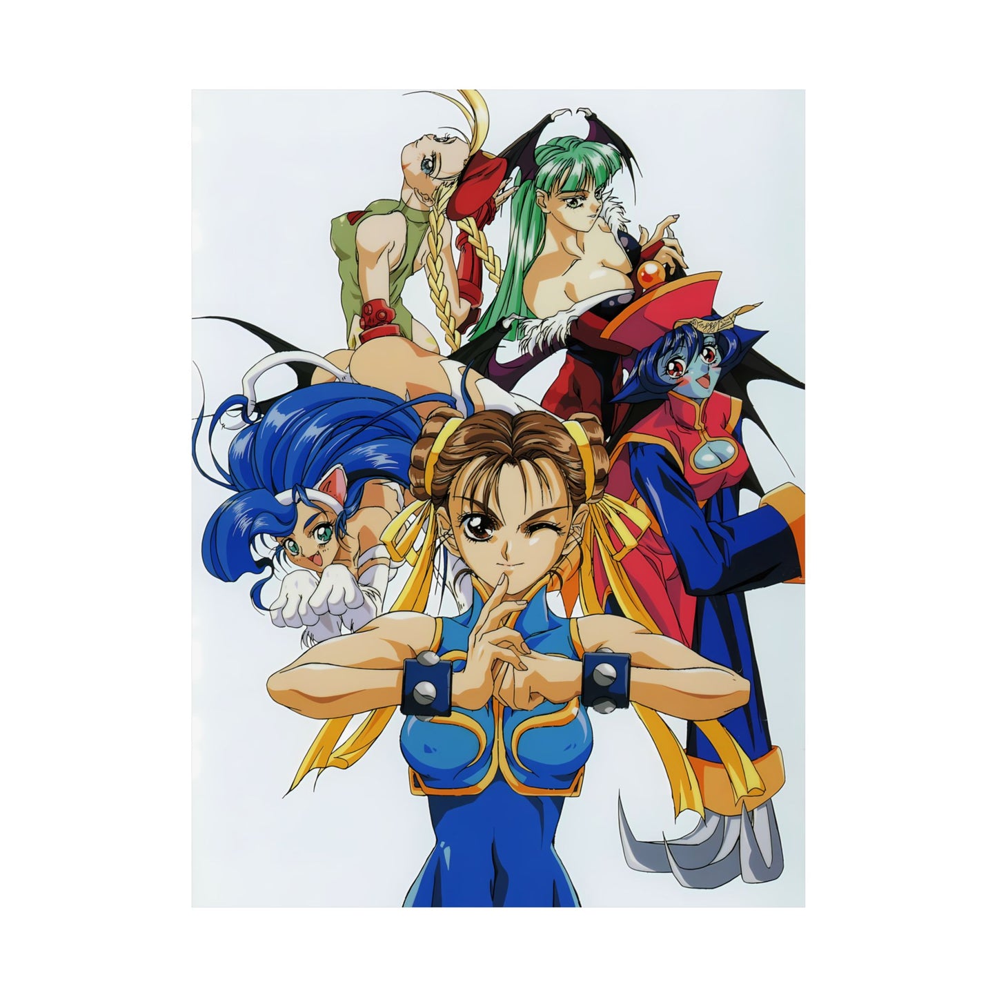 Street Fighter X Darkstalkers Matte Poster