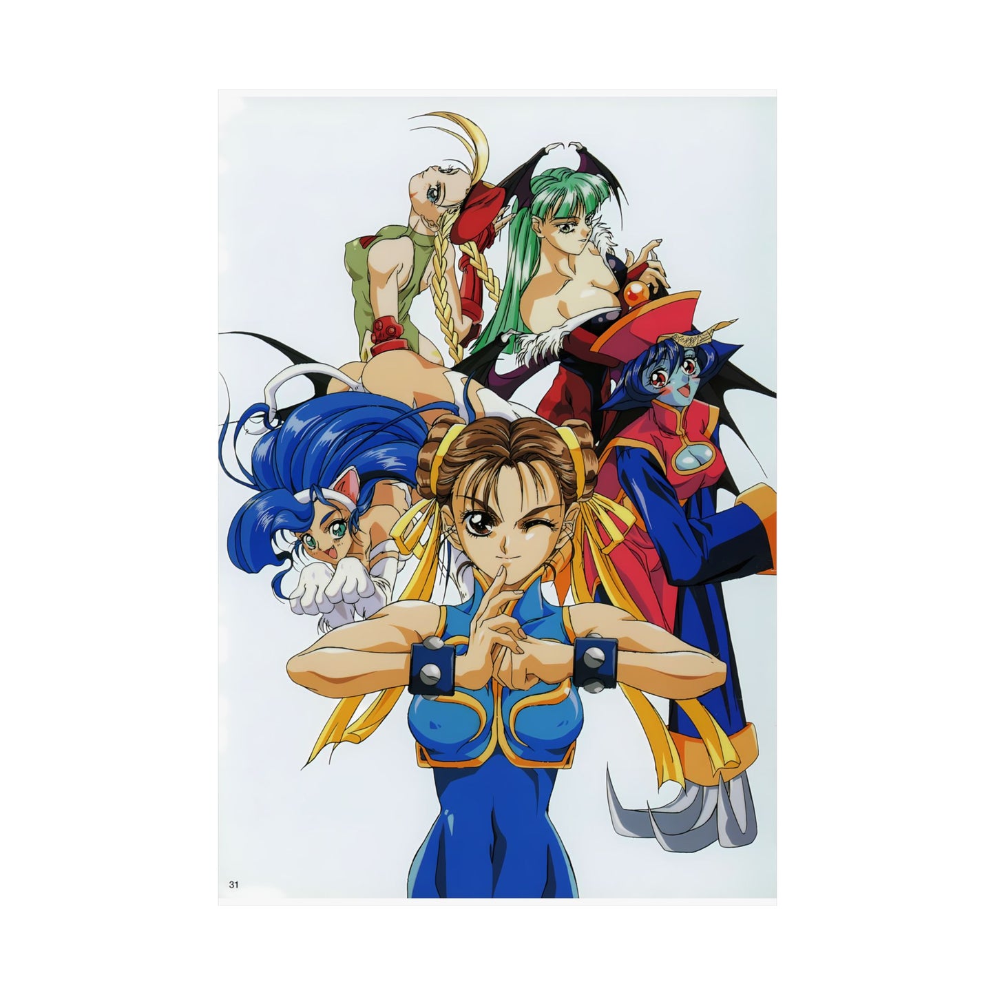 Street Fighter X Darkstalkers Matte Poster