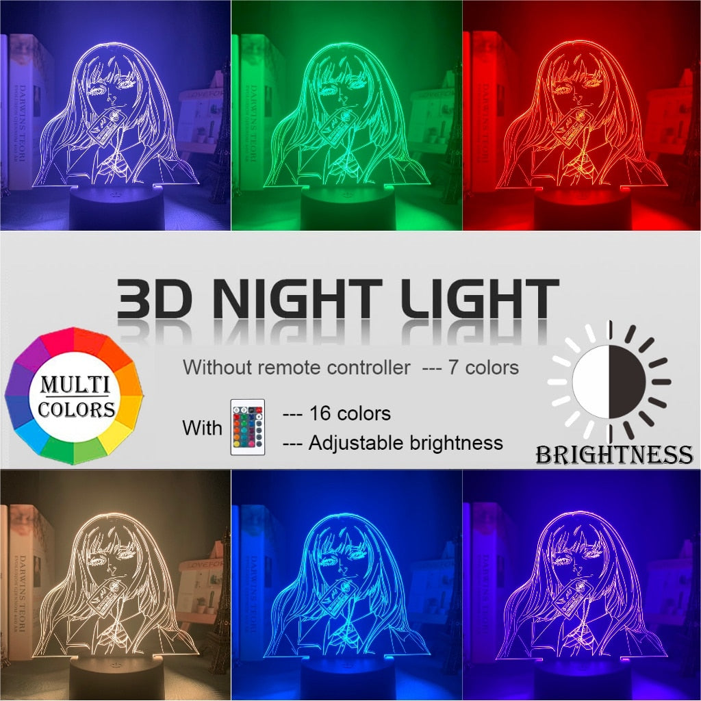 Kakegurui Yumeko Jabami Night Light