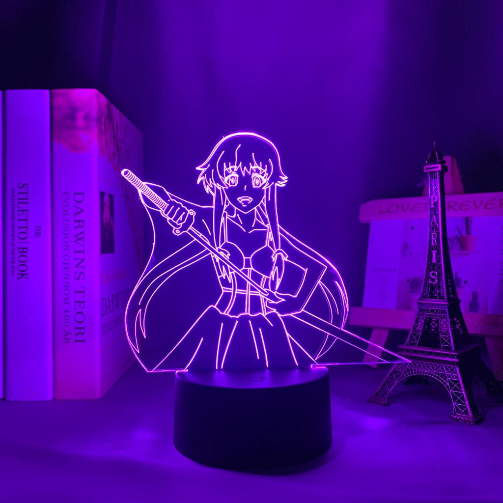 Mirai Nikki Future Diary Yuno Gasai Night Light