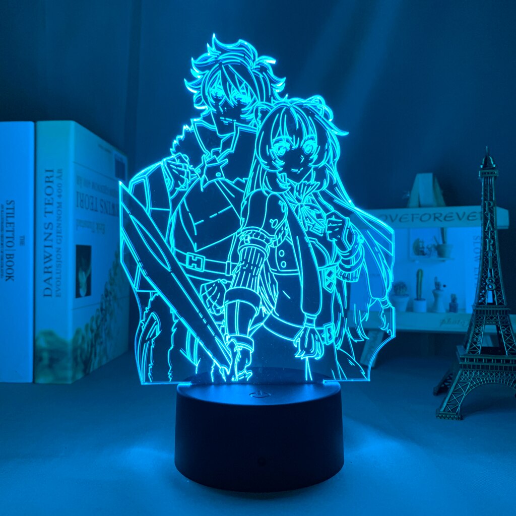 The Rising of The Shield Hero Naofumi X Raphtalia Night Lamp