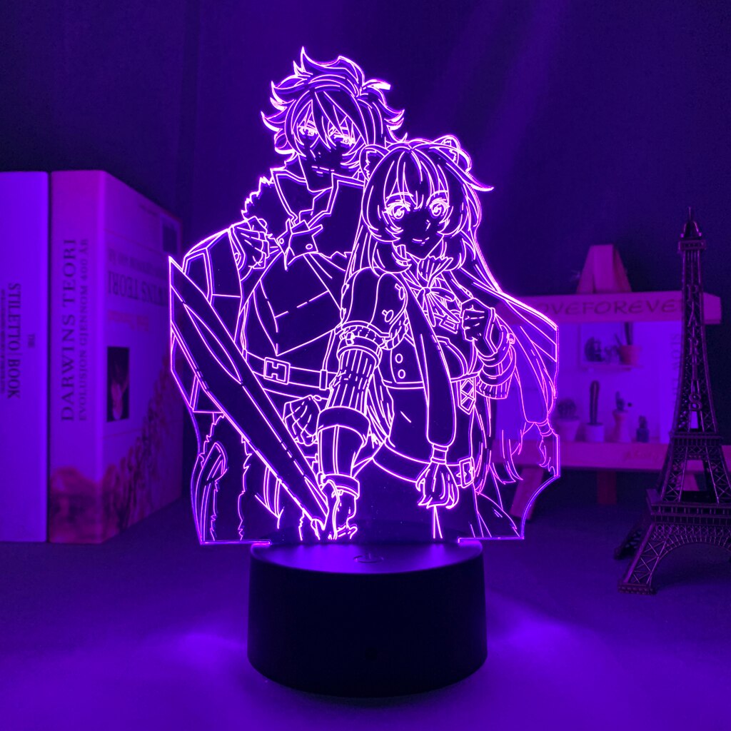 The Rising of The Shield Hero Naofumi X Raphtalia Night Lamp