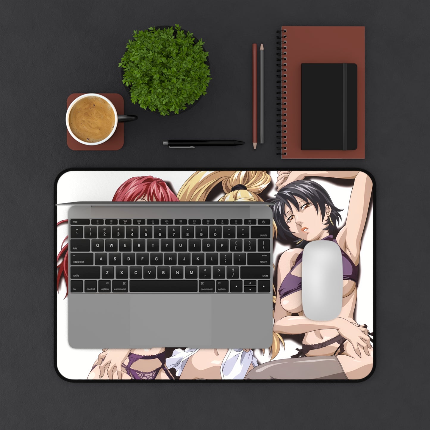 Bible Black Desk Mat