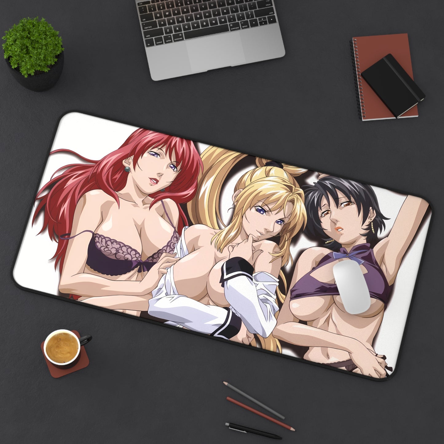 Bible Black Desk Mat