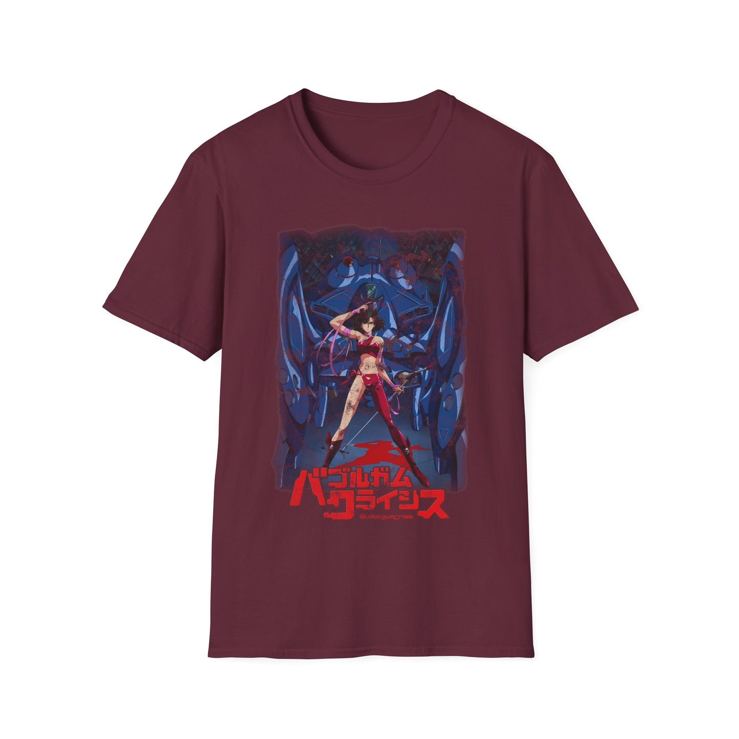 Unisex Bubblegum Crisis Vintage 80s Anime T-Shirt, Retro Reika Chang Manga Waifu Shirt
