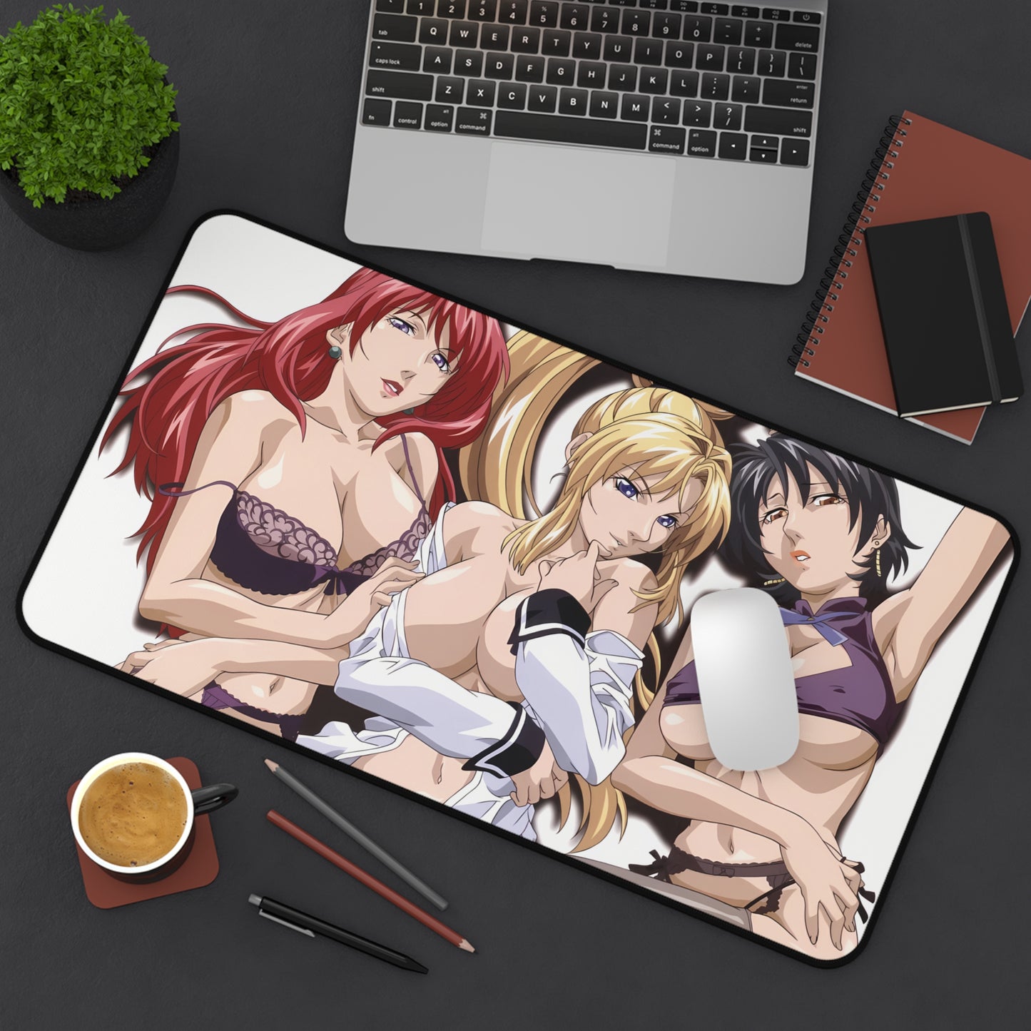 Bible Black Desk Mat