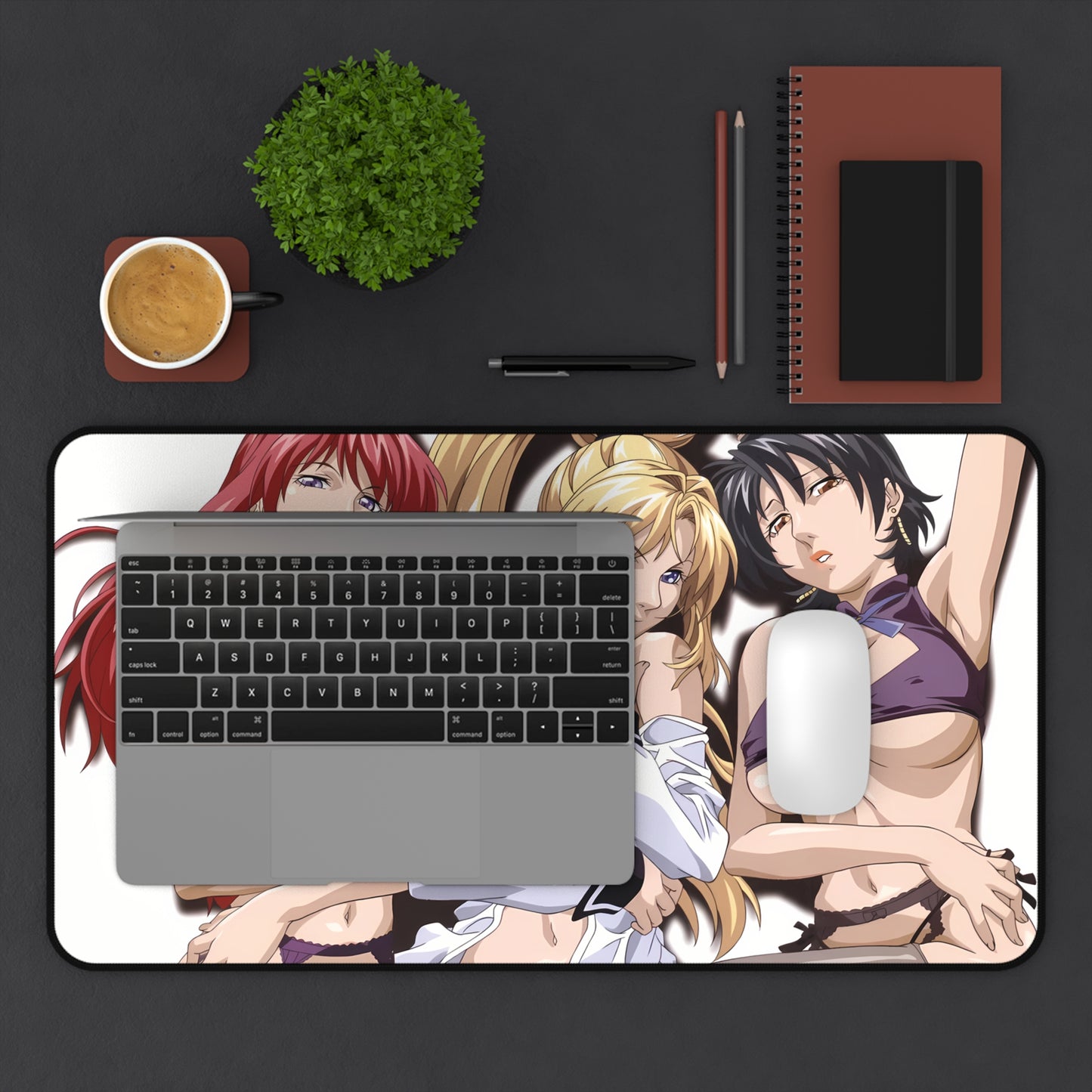 Bible Black Desk Mat