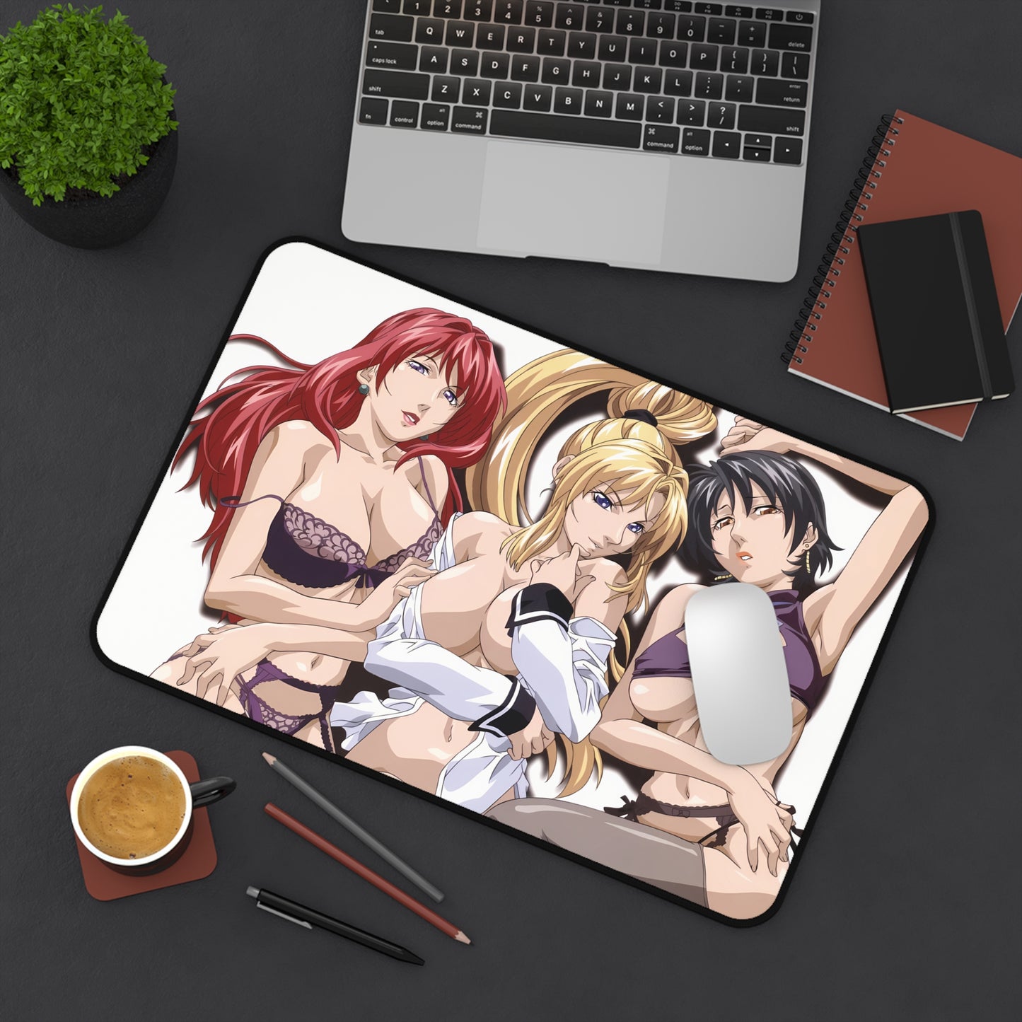 Bible Black Desk Mat