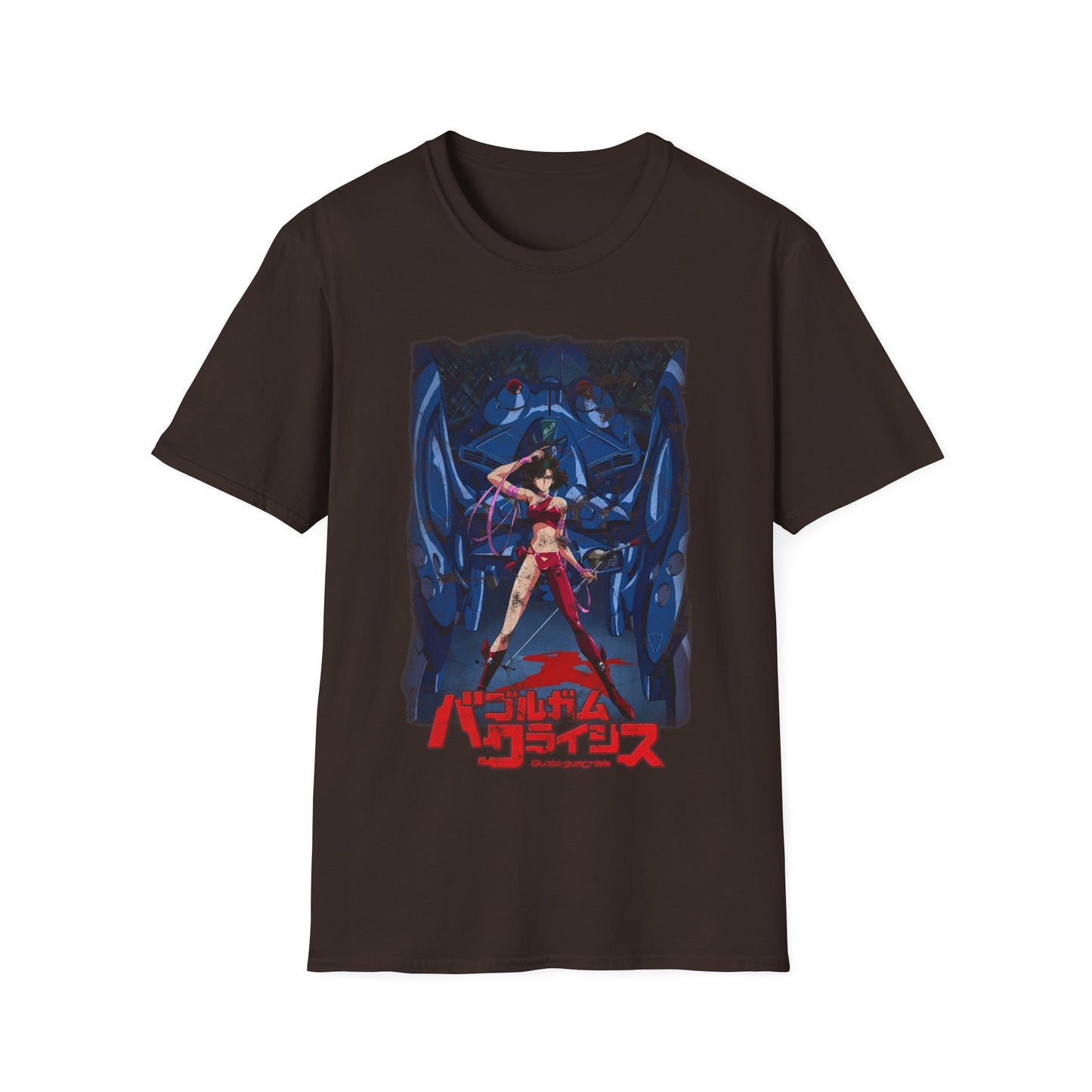 Unisex Bubblegum Crisis Vintage 80s Anime T-Shirt, Retro Reika Chang Manga Waifu Shirt