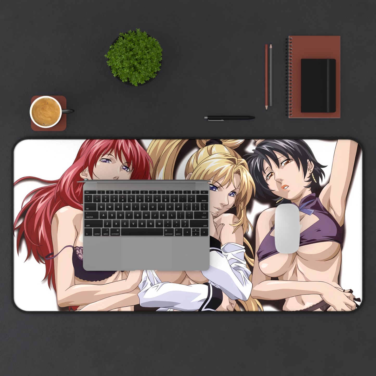 Bible Black Desk Mat
