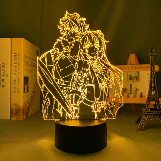 The Rising of The Shield Hero Naofumi X Raphtalia Night Lamp